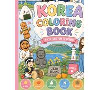 K-pop & Cozy Korea Coloring Book: Cute & Easy Pages Inspired by Korean Music, Food, Culture & Everyday Life - Fun Coloring for Kids, Teens & Adults
