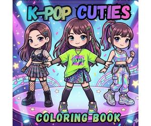 K-Pop Cuties Coloring Book: Cute and Stylish Chibi Idol Characters for kids, Tweens & K-Pop Fans
