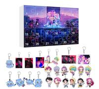 K-pop D-Demon H-Hunters Advent Calendars 2025, 24 Days Countdown Demon Hunters Calendar with 24 Keychain Toys, Halloween & Christmas Decorations Advent Calendar for Kids, Teens & Adults Gifts