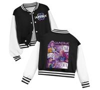 K-Pop D-Demon H-Hunters Jacket Kpop H-Huntrix Varsity Jacket for Kids and Teens Baseball Style Y2K Streetwear Anime Pattern Bomber Jacket for Boys and Girls