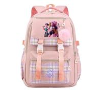 K-Pop D-Demon H-Hunters School Backpack, Multi Pocket Bag Kawaii Anime Hunters Rucksack Cosplay Travel Daypack for Fans (C02)
