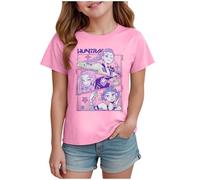 K pop D-Demon H-Hunters T-Shirt Girls Kids Vintage Y2k Shirt K Pop Demon Hunters Merch H-Huntr H-Huntrix X Hip Hop Streetwear Oversized Fashion Top Graphic T-Shirt for Kids Girls Boys