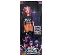 K-pop D-Demon Hunters Dolls Rumi/Mira/Zoey Merch Doll Figurine Singer Theme Collectible Display Model Toy Desktop Ornaments Christmas Birthday Gifts for Hunters Fans Kids(Zoey) (Color-C 1pc)