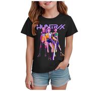 K pop D-Demon Hunters T-Shirt Girls Kids Vintage Y2k Shirt K Pop Demon Hunters Merch Huntrix Huntr/X Hip Hop Streetwear Oversized Fashion Top Graphic T-Shirt for Kids Girls Boys