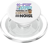 K Pop Dad Powered By Coffee And Noise Funny Korean Music Dad PopSockets PopGrip for MagSafe