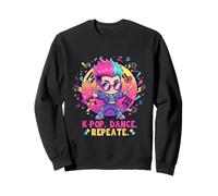 K-POP. DANCE. REPEAT. - Colorful K-Pop Dance Graphic Sweatshirt