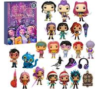 K Pop Deivel Hunters Advent Calendar, 24 Days of Surprises Countdown Calendars, Includes 24 3D Collectible Dolls Mini Figures Toys Keyring Ornaments, Christmas Decorations Gifts for Kids Adults (A1)