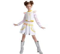 K Pop Demon Costume Rumi Mira and Zoey Anime Stage Cosplay Costume for Girls - Pop Singer Role Play Performance Halloween Outfit for Kids Festival Birthday Gift 150