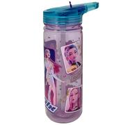 K-Pop Demon Hunter Water Bottle - 580ml Plastic Sipper Cup with Straw