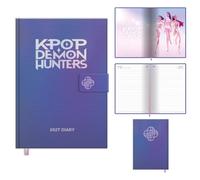 K-Pop Demon Hunters 2027 A5 Diary, Features Magnet Closure, Official Licensed Merchandise, One Size