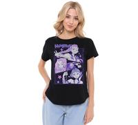 K-Pop Demon Hunters - Anime Huntrix Huntr/X Ladies Fashion T Shirt, Black, Small