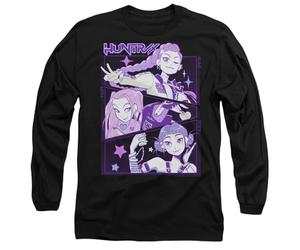 K-Pop Demon Hunters - Anime Huntrix Huntr/X Unisex Long Sleeve T Shirt, Black, Medium
