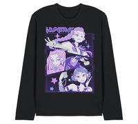 K-Pop Demon Hunters - Anime Huntrix Huntr/X Unisex Long Sleeve T Shirt, Black, Small