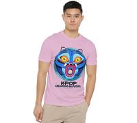 K-Pop Demon Hunters - Cartoon Derpy Save The Date Unisex T Shirt, Light Pink, Medium