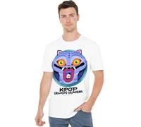 K-Pop Demon Hunters - Cartoon Derpy Save The Date Unisex T Shirt, White, X-Large