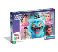 K-Pop Demon Hunters Children's Puzzle 104 Pieces - 38 x 27 cm - Ages 6 and Above - Colourful Characters - Fun and Educational Activity