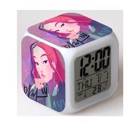 K-pop Demon Hunters Clock with LED Night Light(J)