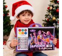 K-pop Demon Hunters Coloring Book Tracing Painting Cartoon Anime Line Drawing Children's Sketch Coloring Picture Book X-mas Gift Deep Sapphire