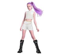 K pop Demon Hunters Costume Cosplay Costumes for Kids Girls Singers Outfits Cute Halloween Dress Up Clothes 3PCS Girls Party Cosplay Outfits Light Pink