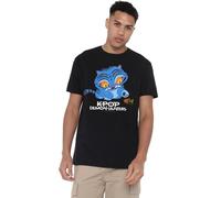 K-Pop Demon Hunters - Cute Derpy Tiger Cartoon Unisex T Shirt, Black, XX-Large