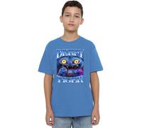K-Pop Demon Hunters - Derpy Tiger Bootleg Kids T Shirt, Sapphire, 7-8
