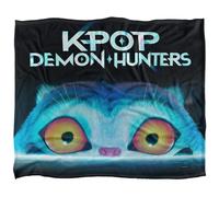 K-Pop Demon Hunters - Derpy Tiger Silky Touch Super Soft Throw Blanket 152 X 127 cm, White