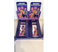 K-Pop Demon Hunters Display Box 5 Sachets Stikers - Box Sticker Cards Collection, Official Figurines for K-Pop Demon Hunters Each Envelopes 18stikers - Total 90Stickers