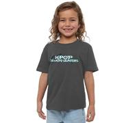 K-Pop Demon Hunters - Full Colour Logo Kids T Shirt, Charcoal, 5-6