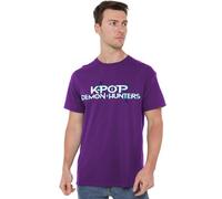 K-Pop Demon Hunters - Full Colour Logo Unisex T Shirt, Purple, XXX-Large