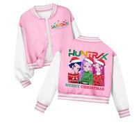 K pop Demon Hunters Girls Boys Baseball Jacket Oversized Sweatshirts Anime Graphic Bomber Jacket Streetwear for School Students Hoodies Y2k Pullover