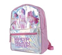 K-Pop Demon Hunters Golden Pocket Backpack - Official Licensed School & Travel Bag with Front Zip Pocket and Spacious Main Compartment