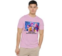 K-Pop Demon Hunters - Heroic Huntrix Huntr/X Unisex T Shirt, Light Pink, Medium