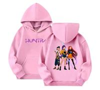 K Pop Demon Hunters Hoodies Girls Vintage Y2k Pullover Huntrix Huntr/X Hip Hop Hoodie Streetwear Oversized Fashion Hooded Sweatshirts Long Sleeve Tops for Kids 9-10 11-12