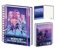 K-pop Demon Hunters (Huntrix A5 Wiro Notebook, Officially Licensed Product, Premium K-Pop Stationery for Students, Writers & Collectors
