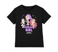 K-Pop Demon Hunters Huntrix Birthday Girl Group Kids T Shirt, Black, 5-6