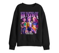 K-Pop Demon Hunters Huntrix Bootleg Kids Sweatshirt, Black, 9-11