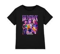 K-Pop Demon Hunters Huntrix Bootleg Kids T Shirt, Black, 5-6