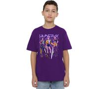 K-Pop Demon Hunters - Huntrix Huntr/X Golden Trio Pose Kids T Shirt, Purple, 7-8