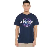 K-Pop Demon Hunters - Huntrix Huntr/X Pastel Logo Unisex T Shirt, Navy, Large