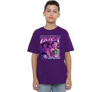 K-Pop Demon Hunters - Huntrix Huntr/X Zoey Bootleg Kids T Shirt, Purple, 7-8