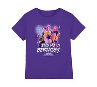 K-Pop Demon Hunters Huntrix It's My Birthday Group Kids T Shirt, Purple, 9-11