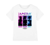 K-Pop Demon Hunters Huntrix Spotlights Kids T Shirt, White, 12-13