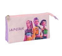K-POP Demon Hunters - Iconic - Triple Pencil Case, Children's Pencil Case, Ideal for School Ages, Comfortable and Versatile, Resistance, 22 x 3 x 12 cm
