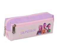 K-POP Demon Hunters - ICONIC - Triple Small Pencil Case, Children's Case, Ideal for School Ages, Comfortable and Versatile, Resistance, 22 x 6 x 8.5 cm
