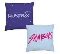 K Pop Demon Hunters Officially Licensed Square Cushion | Super Soft Reversible 2 Sided | Flipped Huntrix & Saja Boys Design | Perfect for Any Bedroom, Sofa or on the Bed | 40cm x 40cm