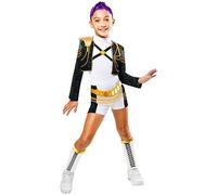 Rubies Official Netflix K-Pop Demon Hunters Deluxe Rumi Golden Child Costume, Kids Fancy Dress, Size Age 9-10 Years