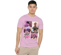 K-Pop Demon Hunters - Saja Boys Era Grid Unisex T Shirt, Light Pink, XX-Large