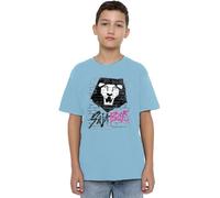 K-Pop Demon Hunters - Saja Boys Graffiti Wall Kids T Shirt, Sky Blue, 12-13