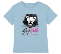 K-Pop Demon Hunters - Saja Boys Graffiti Wall Kids T Shirt, Sky Blue, 3-4
