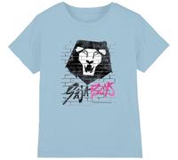 K-Pop Demon Hunters - Saja Boys Graffiti Wall Kids T Shirt, Sky Blue, 9-11
